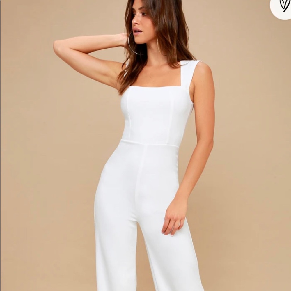 NWT white jumpsuit perfect for graduation, Easter or any bridal events!